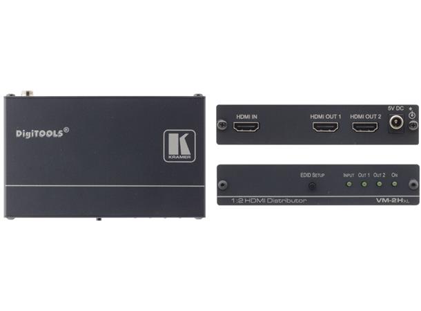 Kramer Splitter  1:2 HDMI 1.4 6.75Gbps EDID re-K Eq